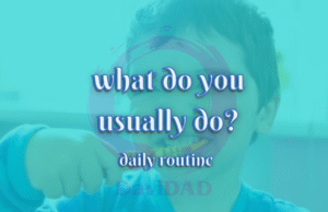 what do you usually do? English language learn speak improve davidad vocabulary lessons daily routine