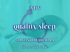 Conversation: Quality Sleep – ADV